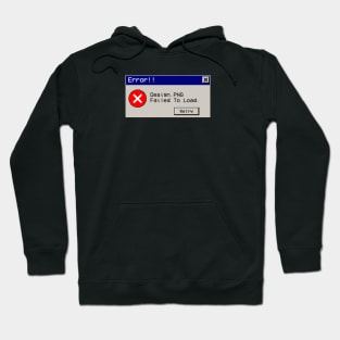 error 404 design not found retro vaporwave error message Hoodie